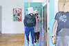 Mazaccio & Drowilal, Paravent Pictures, 2026 - Passerelle Centre d'art contemporain ⎹ Manoir de Kerlaouen Lesneven © photo : Rémy Castan